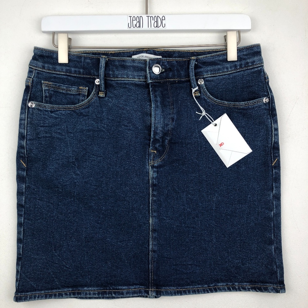 NWT Good American The Denim Mini Skirt